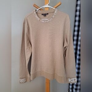 Michael Kors Tan Sweater with White Accents